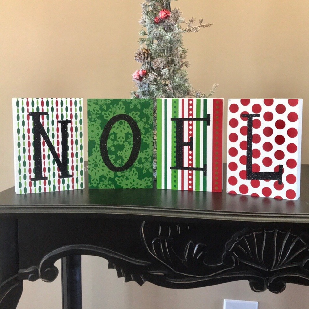 Noel Wood Blocks 🌲